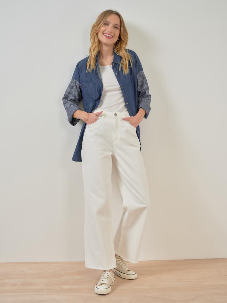 ALICE 7/8 high waist jeans in Chalk