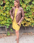 Faux suede dress Size 14, 18