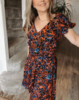 Printed Skater Dress Size 6