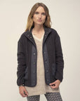 Fleece Jacket in Charcoal Grey Size T0