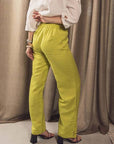 Macrame Detail Trousers in Aniseed Size 10