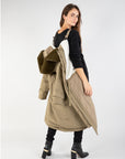 Sage Parka with Faux Fur Collar T1 Size 8-10
