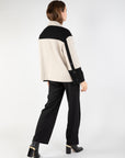 Two-Tone Peacoat in Beige T3 Size 16-18