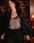 Satin Band Blazer Size 12, 20