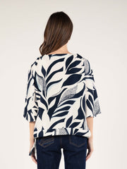 Printed Blouse in Ivory