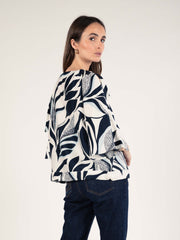 Printed Blouse in Ivory