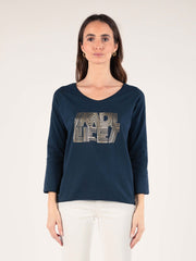 Long Sleeve T-shirt in Denim