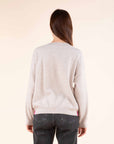 Contrast Stripe Jumper in Beige