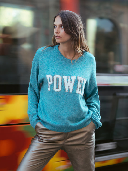 Power Jumper in Teal