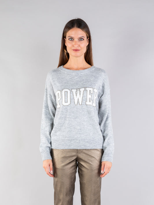 Power Jumper in Light Grey