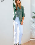 ROMY jeans with patch pockets in white Size 4