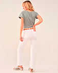 ROMY jeans with patch pockets in white Size 4