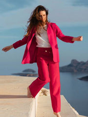 Limited Edition Pink Wide Leg Trousers