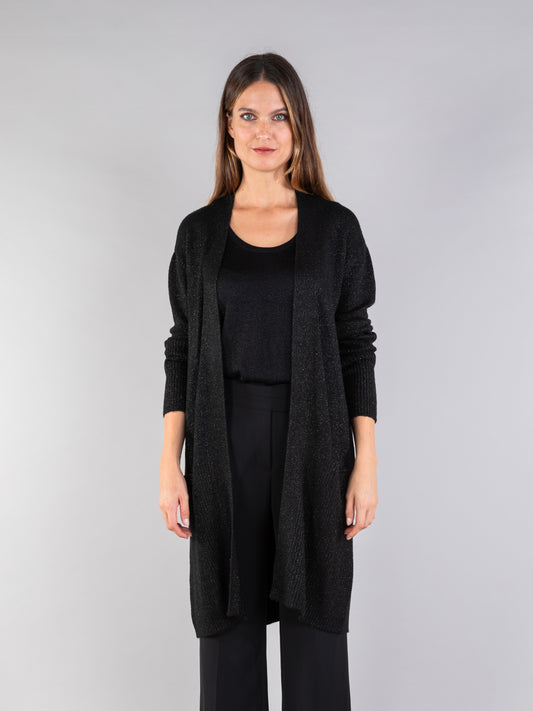 Long Cardigan in Black