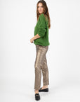 Faux Leather Trousers in Brass Size 6, 8