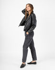 Paperbag Velour Cord Trousers in Grey Size 8, 14