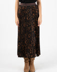 Pleated Printed Skirt Size Size T4