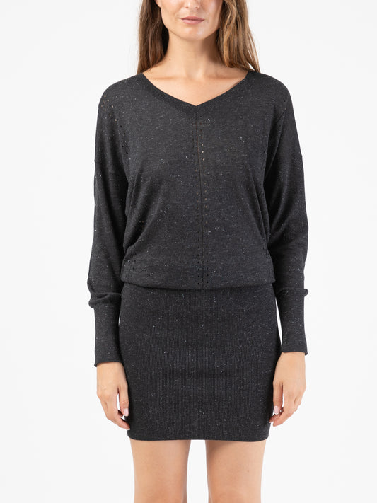 Jumper Dress in Dark Slate