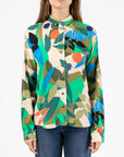 Printed Shirt in Green Size T2