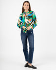 Printed Shirt in Green Size T2