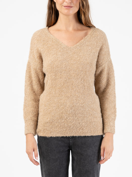 Reversible Boucle Jumper in Champagne