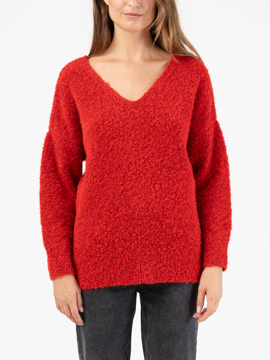 Reversible Boucle Jumper in Red