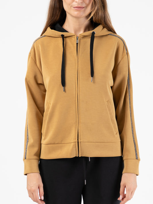 Chic Hooded Zip Jacket