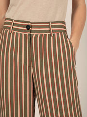 Striped Wide Leg Trousers