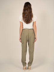 Loose Cargo Trousers in Khaki