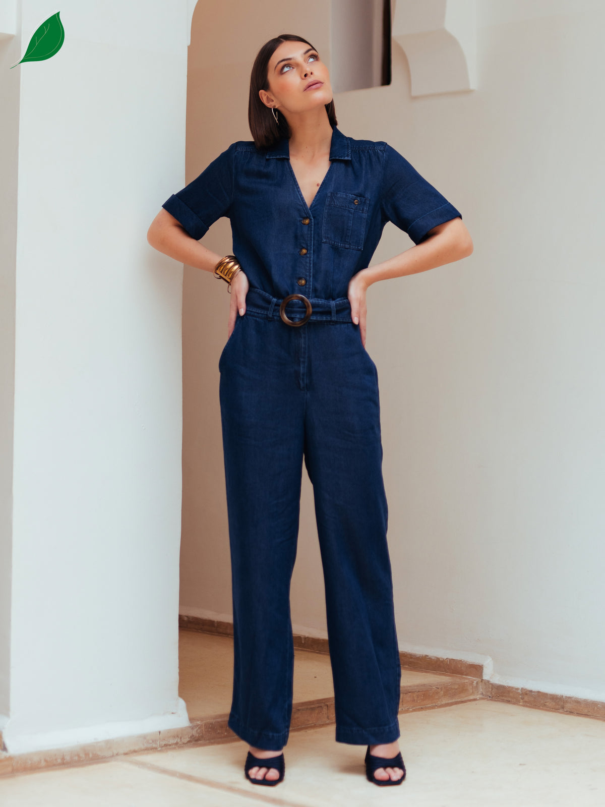 Denim Jumpsuit in Blue