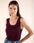Iridescent Top in Burgundy