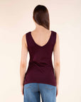 Iridescent Top in Burgundy