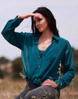 Iridescent Top in Celadon