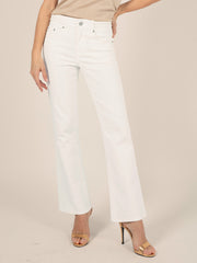 JANE Flared Jeans in Ecru