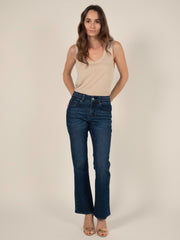 JANE Flared Jeans in Raw Denim