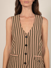 Striped Suit Vest