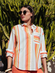 Striped Shirt in Apricot