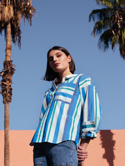 Striped Shirt in Azure