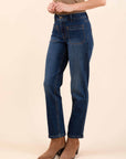 ROMY Straight Jeans in Blue Denim