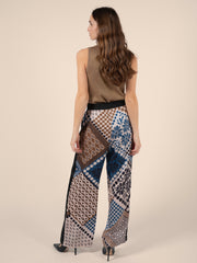 Printed Satin Trousers