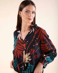 Printed Twisted Blouse