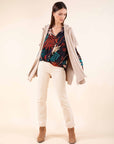 Printed Twisted Blouse