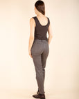 KATE Coated Trousers in Brown