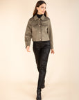 KATE Coated Trousers in Black
