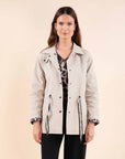 Short Trench Coat in Sand