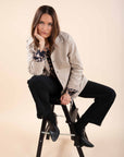 Short Trench Coat in Sand