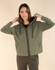 Casual Jooded jacket in Khaki