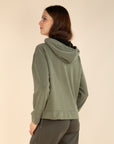 Casual Jooded jacket in Khaki