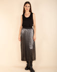 Long Pleated Skirt