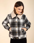 Short Checked Jacket